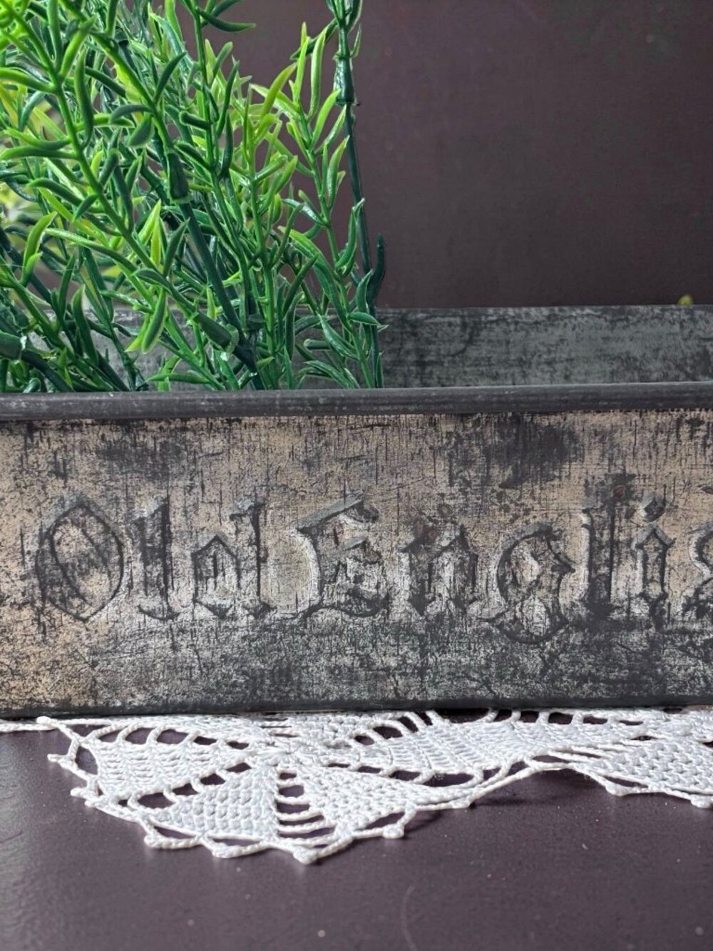 Old English Metal Baking Bread Loaf Envelope Pan Vintage Look Advertising Darken - Picture 2 of 6